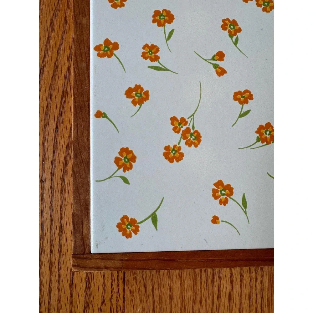 Vintage Floral Trivet – Cottagecore Kitchen Decor – Functional Farmhouse Cooking